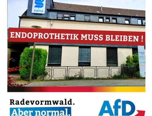 Endoprothetik im Krankenhaus Radevormwald muss erhalten bleiben!