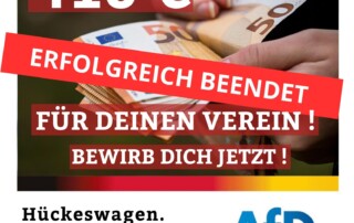 Afd Spende für den verein