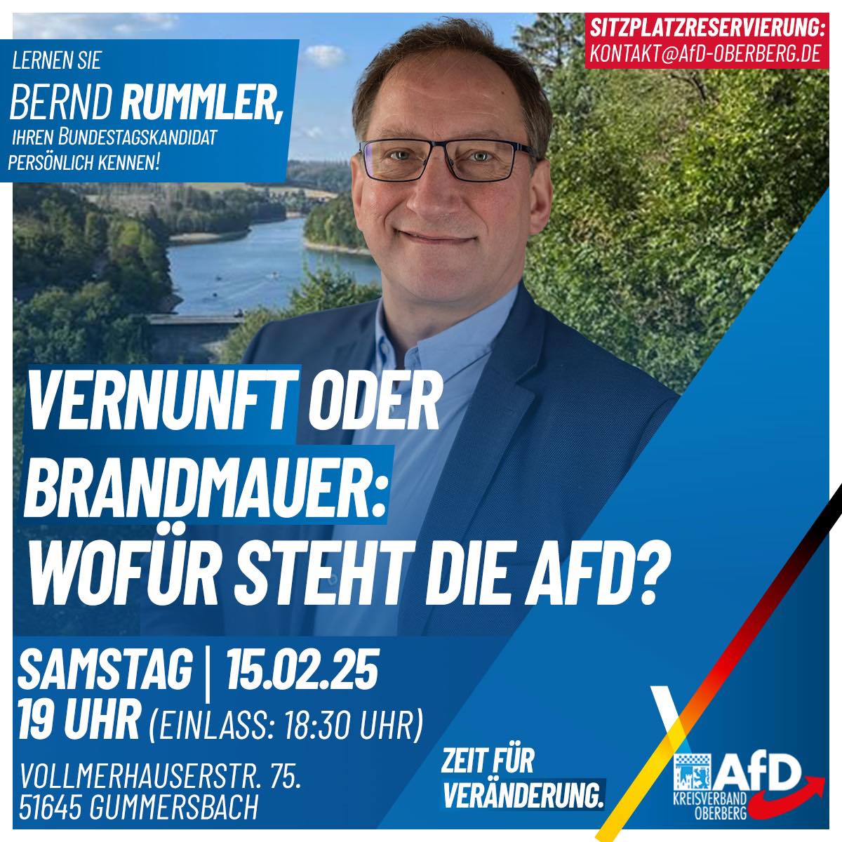 Bernd Rummler, Direktkandidat Oberbergischer Kreis