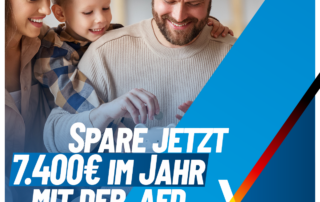 Einsparungen mit der afd