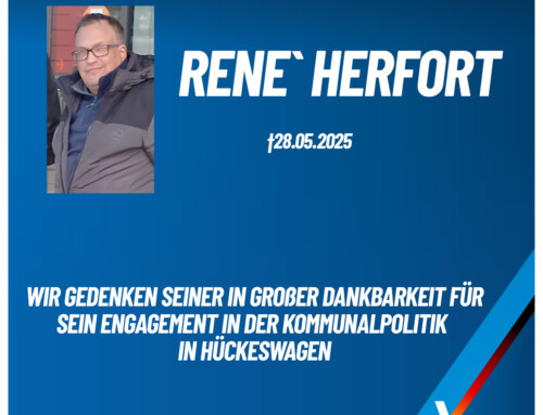In tiefer Trauer um unseren Parteifreund