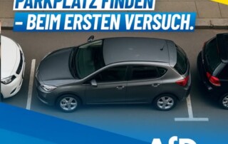 Vernichtung von PKW-Parkplätzen