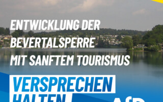 Entwicklung der Bevertalsperre