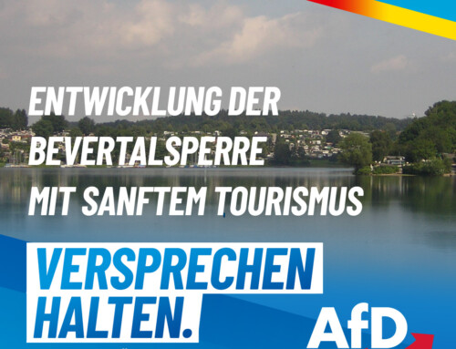 Entwicklung der Bevertalsperre mit sanftem Tourismus