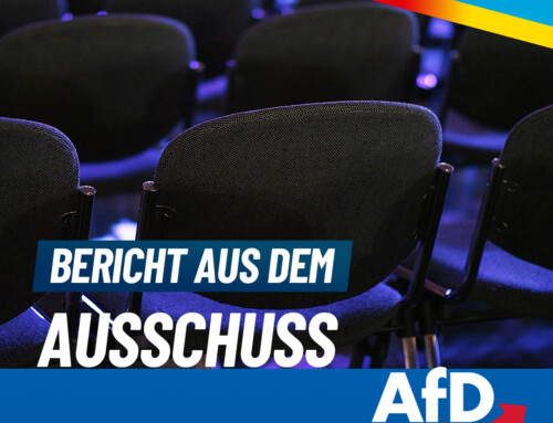Bericht aus dem Ausschuss-keine Gebührenerhöhung mit der AfD!