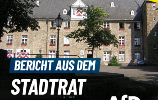Bericht aus dem Stadtrat